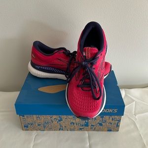 Brooks Women's Athletic Shoes - Red and Navy